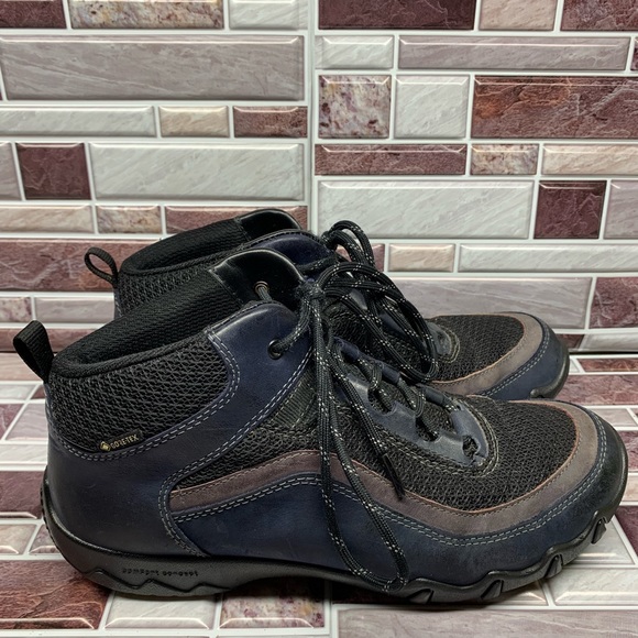 hotter Shoes Hotter Ridge Gtx River Blue Leather Waterproof Ankle